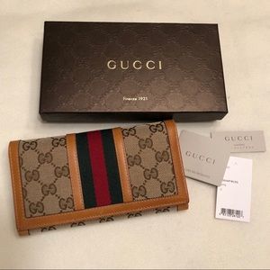 Gucci Guccissima GG Canvas Continental wallet